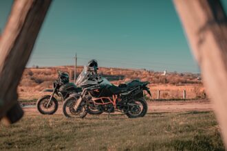 Photo scrambler motorcycles